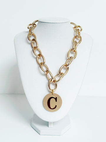 Initial Luxe Gold Chain Necklace - Smart Chic
