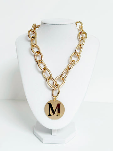 Initial Luxe Gold Chain Necklace - Smart Chic