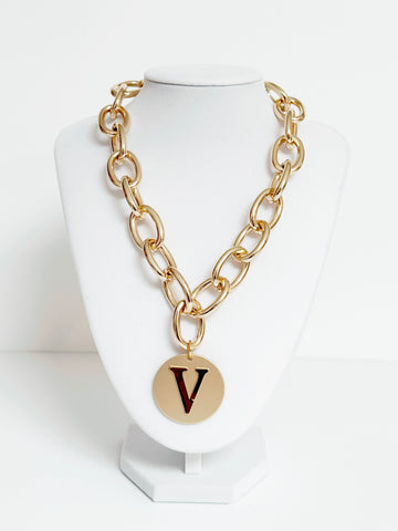 Initial Luxe Gold Chain Necklace - Smart Chic