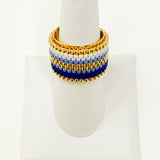SORTIJA AJUSTABLE MIYUKI AZUL COLOMBIA