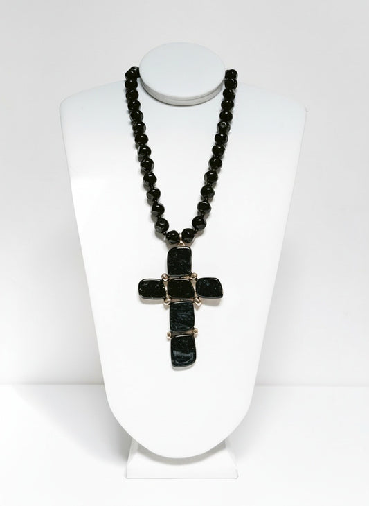 Resin Cross Necklace - Yes or Yes