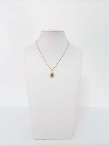 Teardrop Ruby Pendant Necklace - Esferas