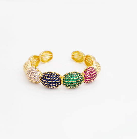 Pavé Crystals Statement Bangles