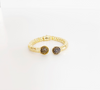Pavé Crystal Duo Sphere Bangles