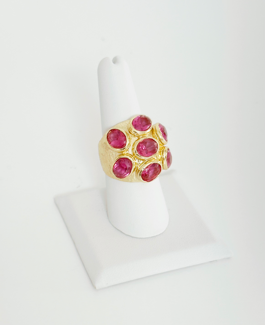 Ottoman Cluster Crystal Rings