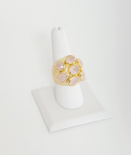 Ottoman Cluster Crystal Rings