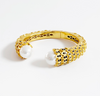 Pearl Pavé Crystal Open Cuff Bangle