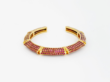 Valenza Emerald Pavé Statement Bangle