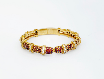 Sienna Ruby Pavé Statement Bangle