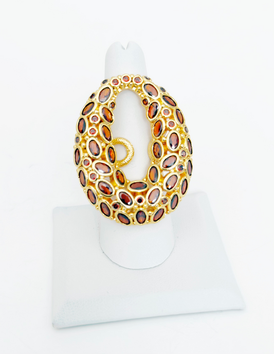 Valenza Halo Statement Ring