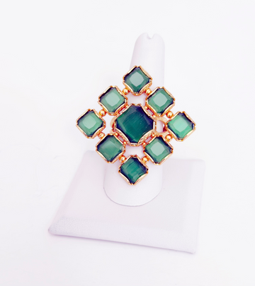 Sienna Mosaic Statement Ring