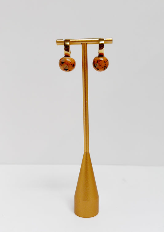 Earrings Duo Circle Gold - Carolina Olivares