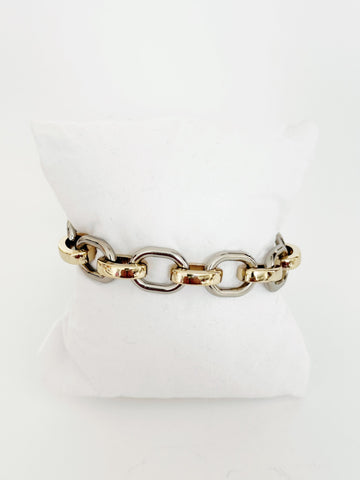 Dual Tone Link Bracelet - Emilia Kipper