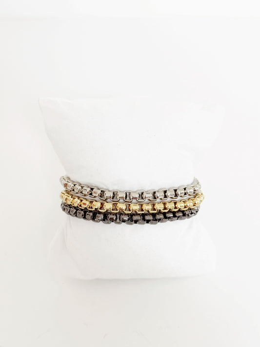 Trio Chain Bracelet - Emilia Kipper