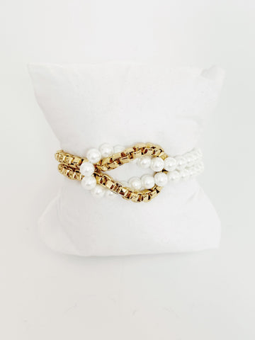 Pearl Knot Bracelet - Emilia Kipper