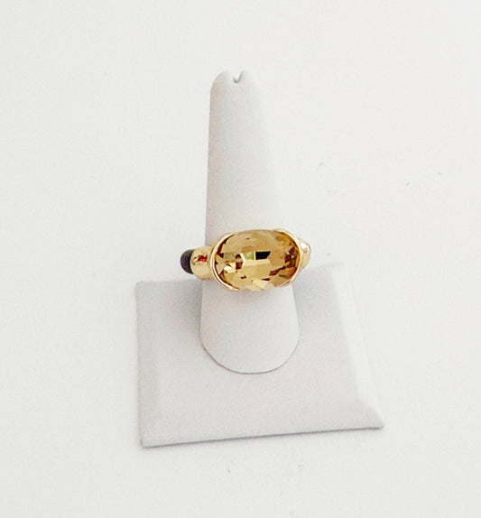 Brown Crystal Ring - Smart Chic