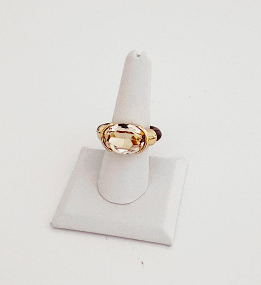 Brown Crystal Ring - Smart Chic
