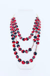 Collar de flores de tres capas con hortensias - Llena de gracia
