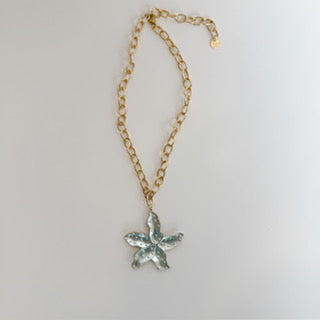 Estrella de Mar Collar Azul Claro