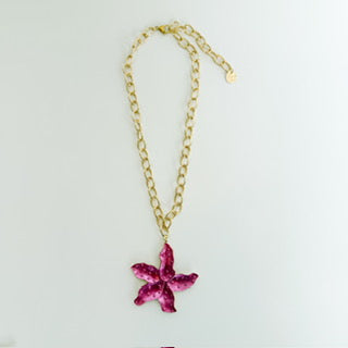 Estrella de Mar Collar Color Fuschia