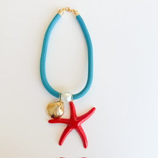 Collar Estrella Marina Grande con Caracol