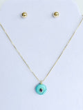 Cadena Ajustable Turquesa con Swarovski Amatista